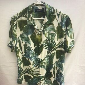 Tommy Bahama Green Leaf Print Men's Shirt